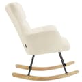 Miniatyrbillede 5 af 11: Gyngestol Torve, polstret, bouclé-stof - beige