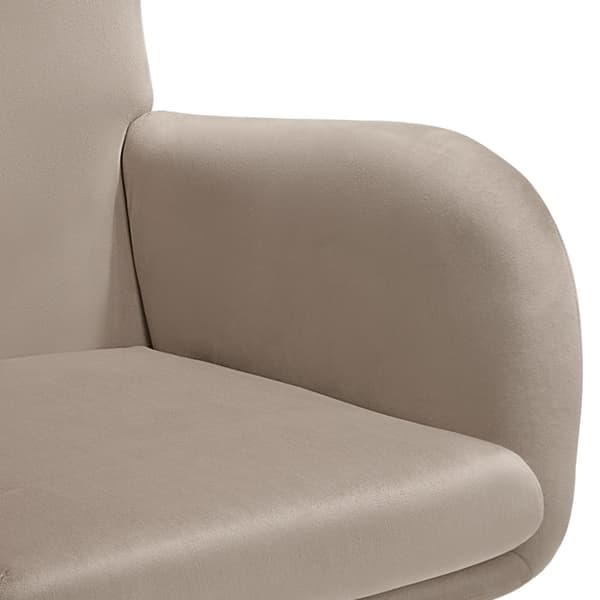 Gyngestol Swing med stålskinner og tyk polstring - sort/beige