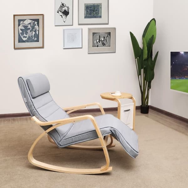 Gynge Stol, LYY42G, 67x115x91 cm, Grå