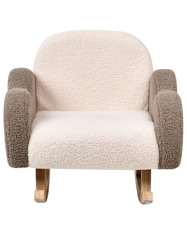 Beige boucle-gyngestol til børn til indretning
