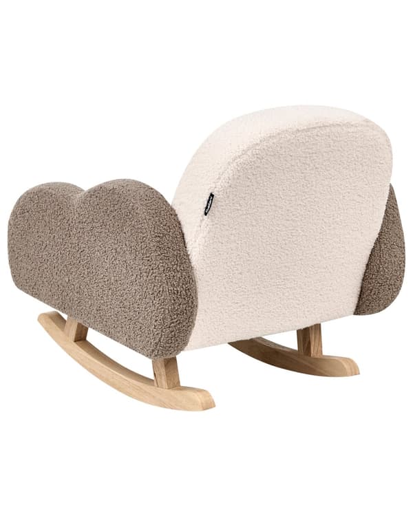 Beige boucle-gyngestol til børn til indretning