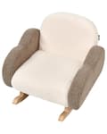 Miniatyrbillede 7 af 10: Beige boucle-gyngestol til børn til indretning