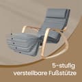 Pikkukuva 3 / 5: Keinutuoli, SONGMICS LYY10M, 121.5x67x84 cm, Beige