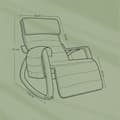 Miniatyrbillede 3 af 6: Gyngestol, SONGMICS LYY10M, 121,5x67x84 cm, Beige