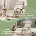 Miniatyrbillede 5 af 6: Gyngestol, SONGMICS LYY10M, 121,5x67x84 cm, Beige