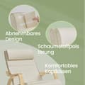 Miniatyrbillede 6 af 6: Gyngestol, SONGMICS LYY10M, 121,5x67x84 cm, Beige