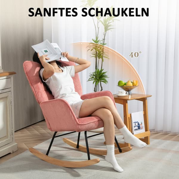 Gynge stol, 98x71x101 cm, Pink