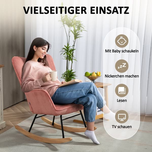 Gynge stol, 98x71x101 cm, Pink