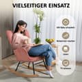 Miniatyrbillede 6 af 9: Gynge stol, 98x71x101 cm, Pink