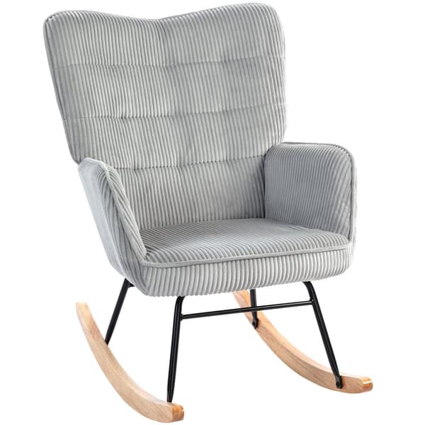 Gynge stol, 98x71x101 cm, Lys Grå