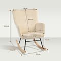 Miniatyrbild 3 av 9: Gungstol, 98x71x101 cm, Beige