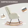 Miniatyrbillede 4 af 9: Gynge Stol, 71x98.5x97 cm, Beige