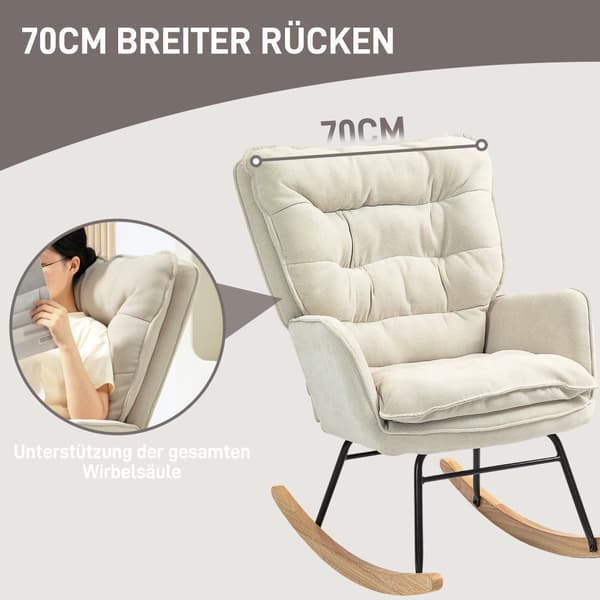 Gynge Stol, 71x98.5x97 cm, Beige