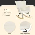 Miniatyrbillede 6 af 9: Gynge Stol, 98x71x101 cm, Beige