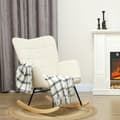 Miniatyrbillede 2 af 9: Gynge Stol, 98x71x101 cm, Beige