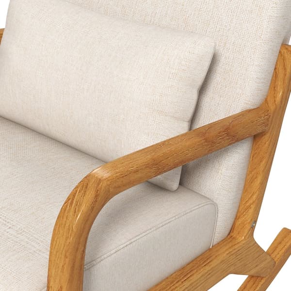 Gynge stol, 64.5x92x81.5 cm, Creme