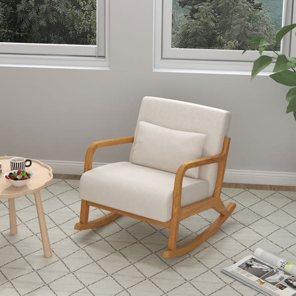 Gynge stol, 64.5x92x81.5 cm, Creme