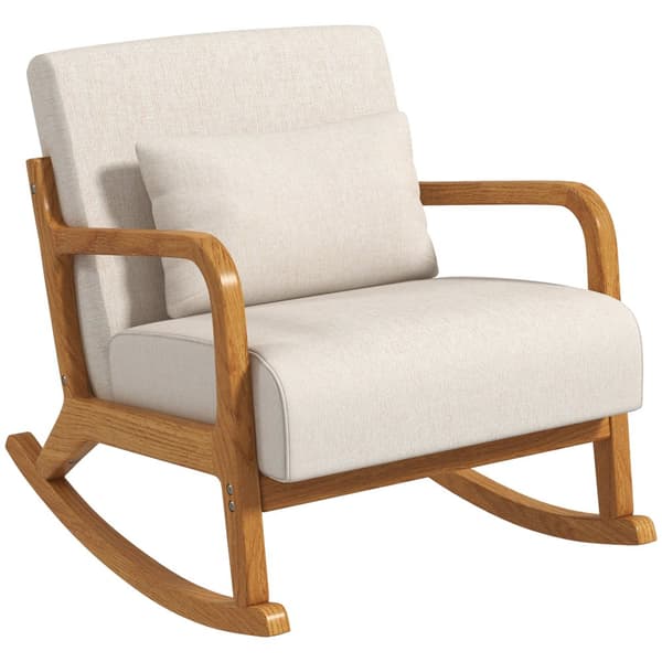 Gynge stol, 64.5x92x81.5 cm, Creme