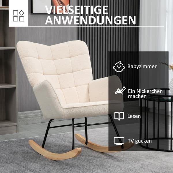 Keinutuoli, 71x92x101 cm, Beige