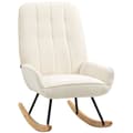 Miniatyrbillede 1 af 9: Gynge Stol, 63x95x97 cm, Creme Hvid