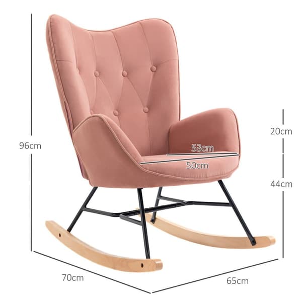 Gungstol, 84x70x96 cm, Rosa