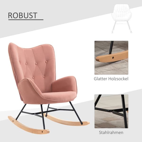 Gungstol, 84x70x96 cm, Rosa