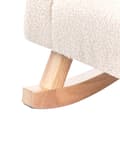 Miniatyrbilde 9 av 10: Gyngestol for Barn Lysebeige Boucle Innendørs Gyngestoler i Tre med Armlener
