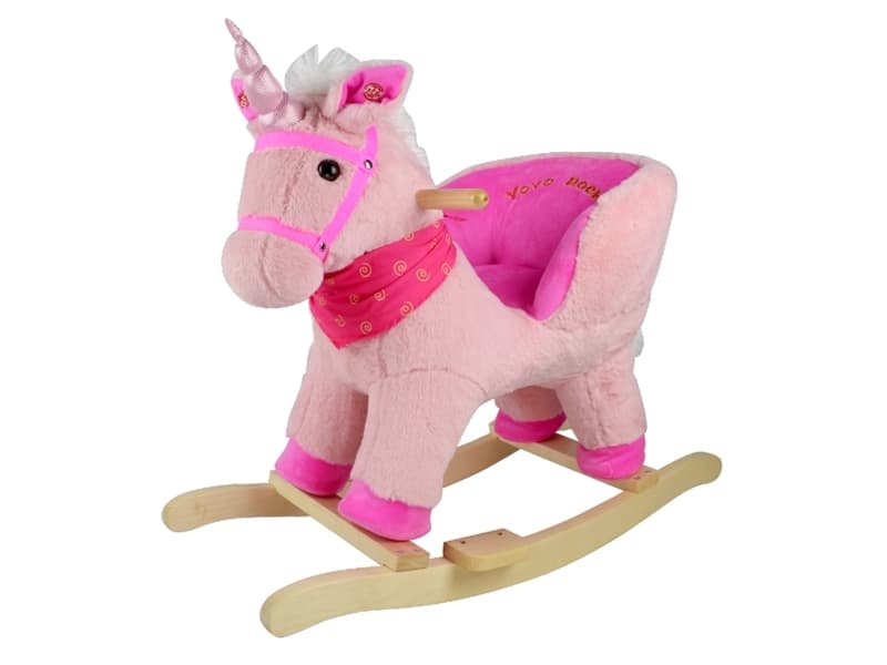 Unicorno gunghäst med inbyggd stol och ljud