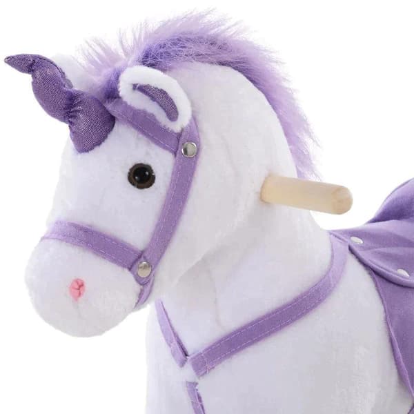 Rootz Kids Walking Horse - Game Horse - Ridhäst - Ridning - Unicorn Horse - Lila - 55 x 23 x 60 cm
