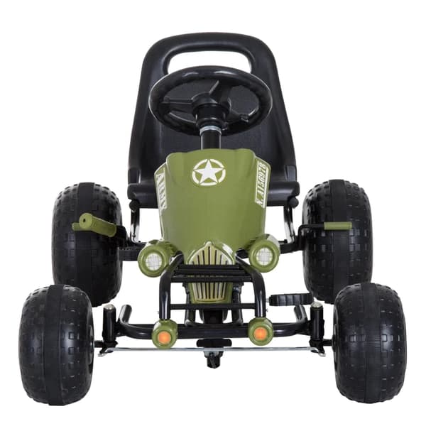 Rootz Go Kart - Pedal Go Kart - Kids Go Kart - Pedal Vehicle - Pedal Vehicle - Pedal Car - Green - 99 x 65 x 56cm