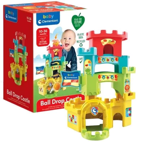 Castle Pyramid Ball Tower - CLEMENTONI - Återvunnen plastleksak - För barn från 10 månader