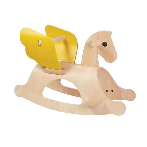 Pegasus gungspel i trä - PLANLEKSAKER - Blandat - 32 x 63 x 43,5 cm - Från 12 månader