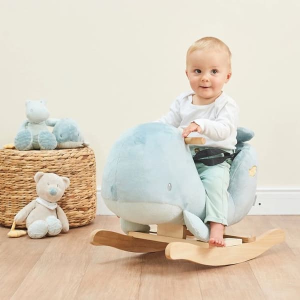 Whale Rocker - NATTOU - 65x35x46 cm - Vit - Barn - Blandat