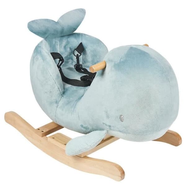 Whale Rocker - NATTOU - 65x35x46 cm - Vit - Barn - Blandat