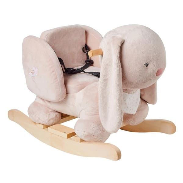 NATTOU Beige Rabbit Rocker - Alice & Apple - Vit - Blandat - 65x34x45 cm - Barn