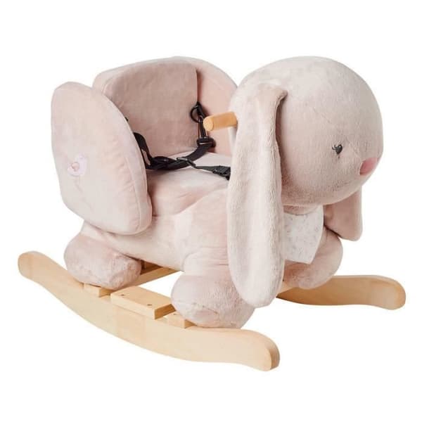 NATTOU Beige Rabbit Rocker - Alice & Apple - Vit - Blandat - 65x34x45 cm - Barn