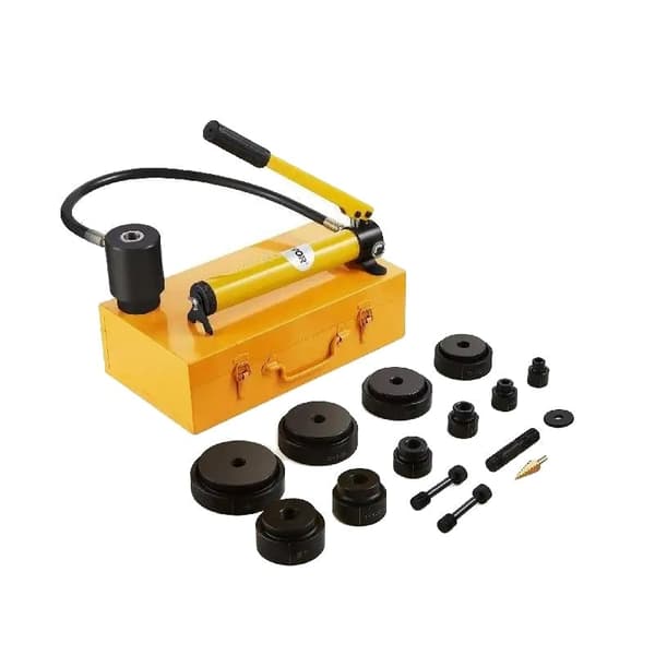 Hydraulisk Knockout Punch Driver Kit, 15Ton Kapacitet, 10 Stansar