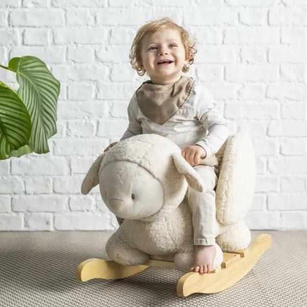 Nattou - Teddy the ecru sheep rocker