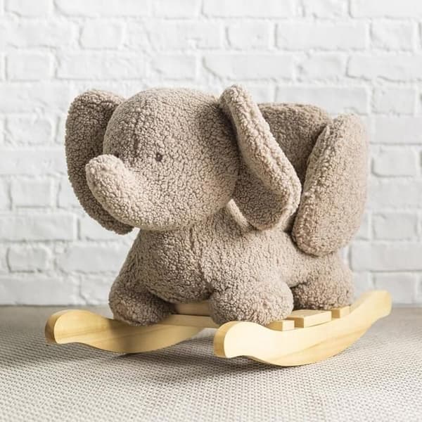 Nattou Schaukeltier Bär Teddy 59cm - Veganes Kuscheltier Für Kinder