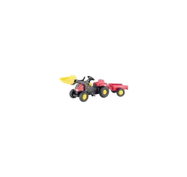 Pedaltraktor Rollykid med trailer og læsser