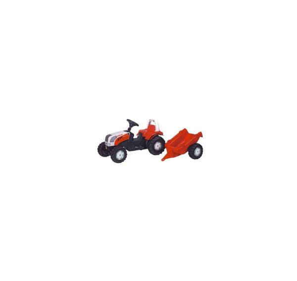 Pedaltraktor Rollykid Steyer med henger