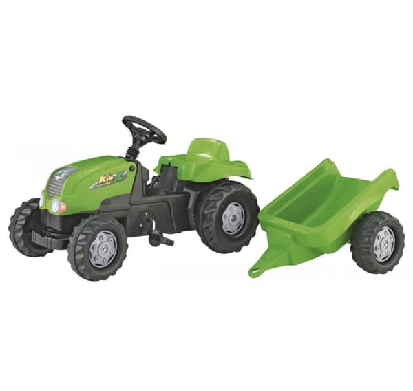 Poljintraktori Rollykid perävaunulla