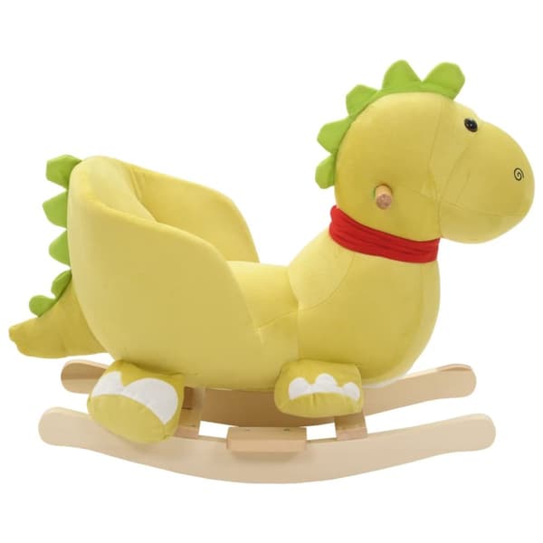Gungleksak drake med ryggstöd plysch 60x32x53 cm limegrön