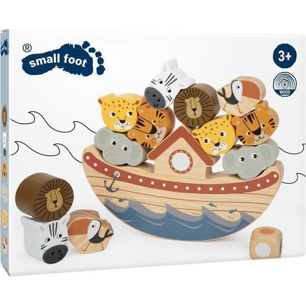 Noahs Ark Balansgunga - Small Foot - Safari - 12 stycken - Från 3 år - Trä