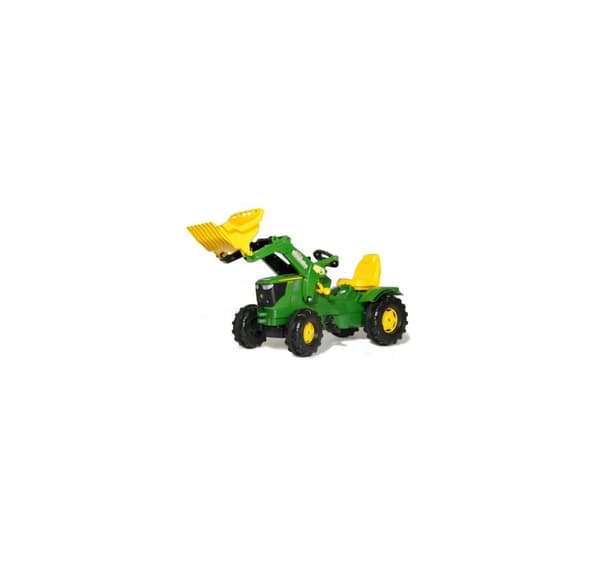 Poljintraktori John Deere 6210R kauhalla