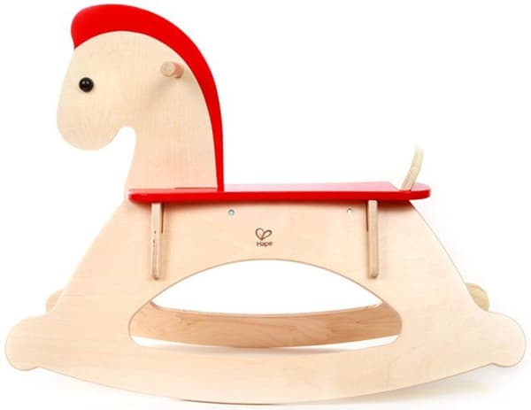 HAPE utvecklande gunghäst i trä - För barn från 10 månader och uppåt - 2 års garanti