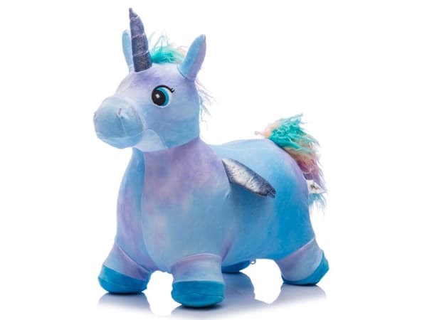 Enhjørning / Unicorn Plys Hoppedyr, Pink (fra 18M)