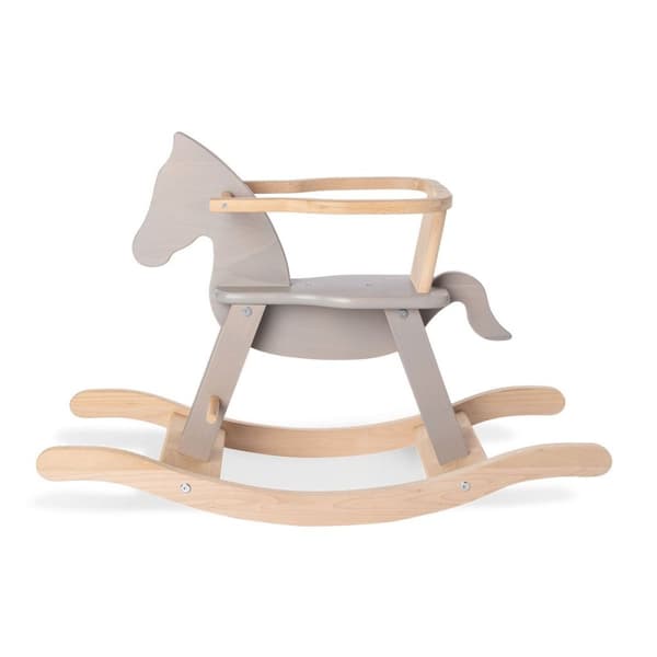 Rootz Gyngehest Pinolino - Trævippe - Ride-On til børn - Massivt bøgetræ - 86 cm x 31 cm x 58 cm