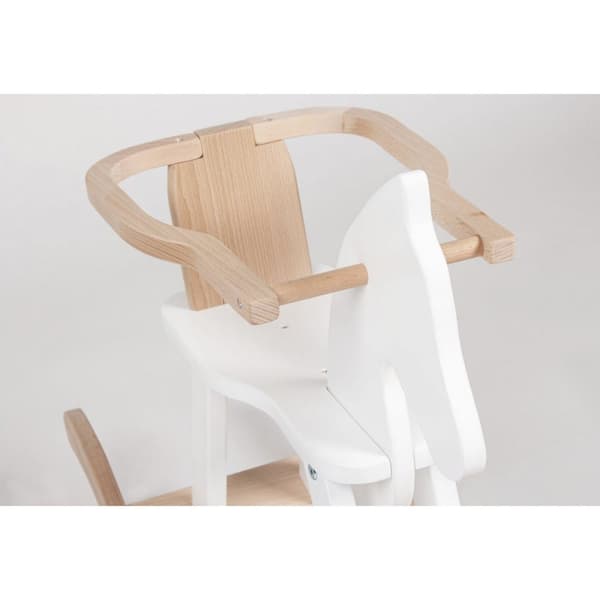 Rootz keinuhevonen "Pinolino" - Puinen rokkari - Lasten lelu - Massiivipyökkipuu - 86cm x 31cm x 58cm