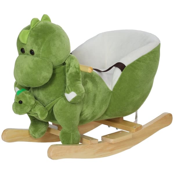 Rootz -dinosaurus rokkahevonen - taaperokappale - lasten muhkeat ajomatkat - 32 kappaletta - 62L x 33W x 45H CM - Turvavyöt